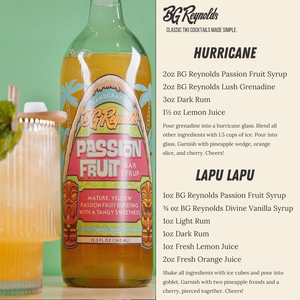 
                  
                    Passion Fruit Tropical Cocktail Syrup
                  
                