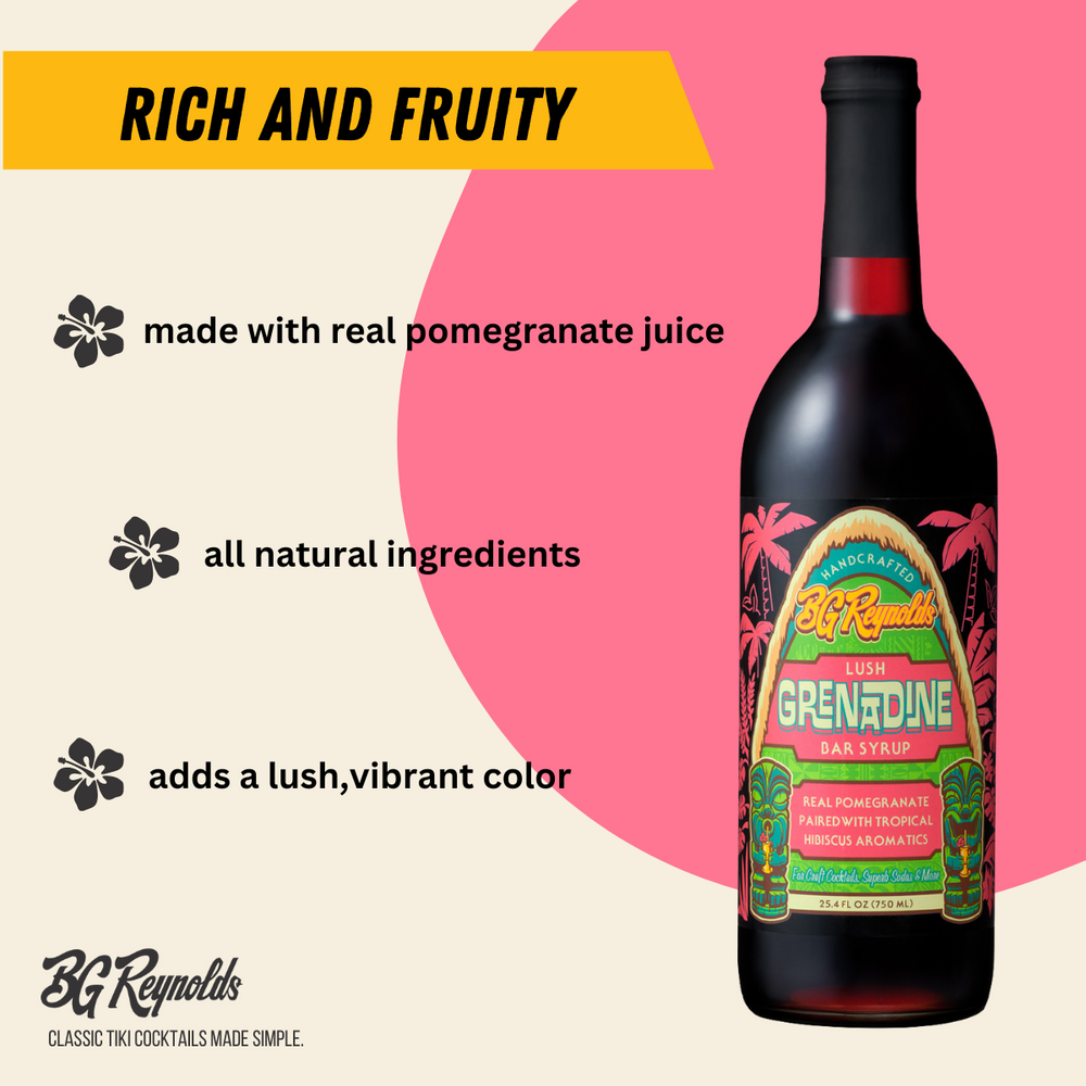 【果林ジョン&グレープ】 Lush Grenadine Cocktail Syrup | BG Reynolds – BG Reynolds Syrups